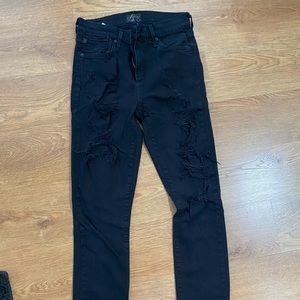 AgoldE black ripped jeans